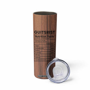 Guitarist Nutrition Facts Acoustic Guitar Skinny Tumbler Personalized TS04 Print Your Wear