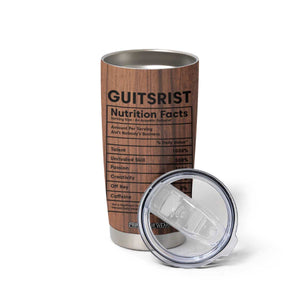 Guitarist Nutrition Facts Acoustic Guitar Tumbler Cup Personalized TS04 Print Your Wear