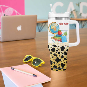 Teachers Change The World One Child At A Time Tumbler With Handle Personalized TS04 Print Your Wear