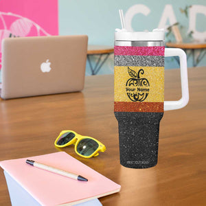 Apple Teacher Personalized Tumbler With Handle TS04 Print Your Wear