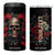 Vintage Skull Rose 4 in 1 Can Cooler Tumbler Personalized TS04 One Size: 16 oz Multicolor Print Your Wear