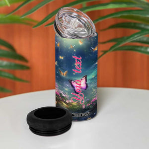 Deer In Flower Forest 4 in 1 Can Cooler Tumbler Personalized TS04 Print Your Wear