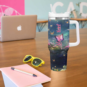 Deer In Flower Forest Tumbler With Handle Personalized TS04 Print Your Wear