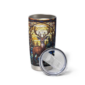 Deer Stained Glass Tumbler Cup Personalized TS04 Print Your Wear