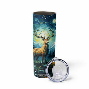 Deer Starry Night Style Skinny Tumbler Personalized TS04 Print Your Wear