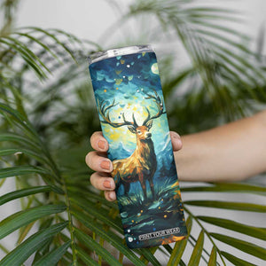 Deer Starry Night Style Skinny Tumbler Personalized TS04 Print Your Wear