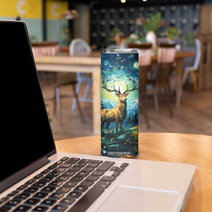 Deer Starry Night Style Skinny Tumbler Personalized TS04 Print Your Wear