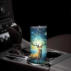 Deer Starry Night Style Skinny Tumbler Personalized TS04 Print Your Wear