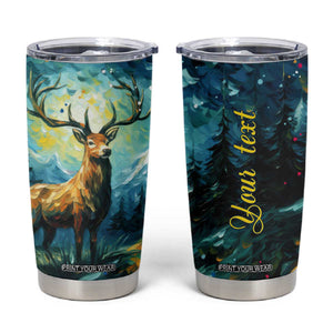 Deer Starry Night Style Tumbler Cup Personalized TS04 Multicolor Print Your Wear