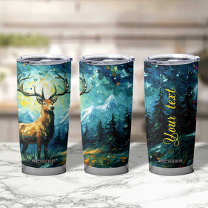 Deer Starry Night Style Tumbler Cup Personalized TS04 Print Your Wear