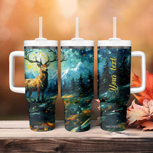 Deer Starry Night Style Tumbler With Handle Personalized TS04 Print Your Wear