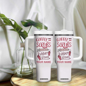 Coffee Scrubs And Rubber Gloves Tumbler With Handle Personalized TS04 Print Your Wear