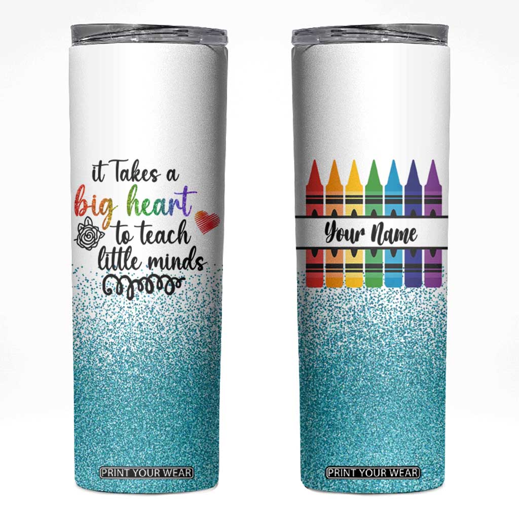 Teacher Skinny Tumbler Personalized TS04 Multicolor Print Your Wear