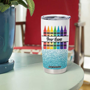 Teacher Tumbler Cup Personalized TS04 Print Your Wear