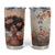 Black Woman And Flowers Field Personalized Tumbler Cup TS04 Multicolor Print Your Wear