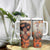 Black Woman And Flowers Field Personalized Tumbler With Handle TS04 Print Your Wear