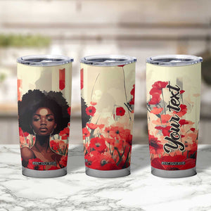 Black Woman Retro Personalized Tumbler Cup TS04 Print Your Wear