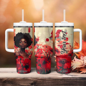 Black Woman Retro Personalized Tumbler With Handle TS04 Print Your Wear