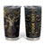 Viking Celtic Deer Golden Style Tumbler Cup Personalized TS04 Multicolor Print Your Wear