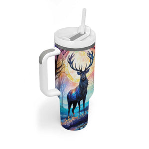 Deer Lover Tumbler With Handle Personalized TS04 Print Your Wear