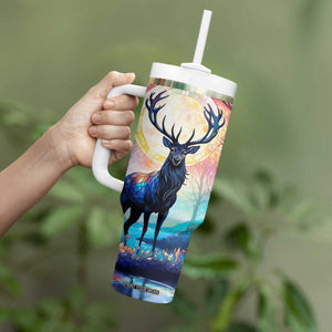 Deer Lover Tumbler With Handle Personalized TS04 Print Your Wear