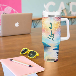 Deer Lover Tumbler With Handle Personalized TS04 Print Your Wear