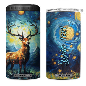 Colorful Deer 4 in 1 Can Cooler Tumbler Personalized TS04 One Size: 16 oz Multicolor Print Your Wear