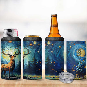 Colorful Deer 4 in 1 Can Cooler Tumbler Personalized TS04 Print Your Wear