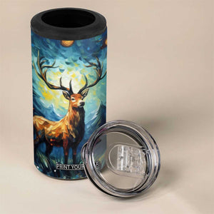 Colorful Deer 4 in 1 Can Cooler Tumbler Personalized TS04 Print Your Wear