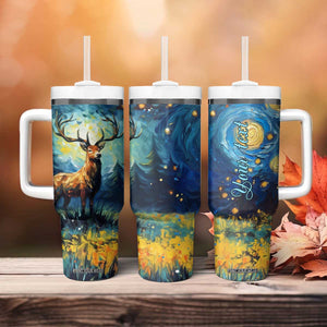 Colorful Deer Tumbler With Handle Personalized TS04 Print Your Wear