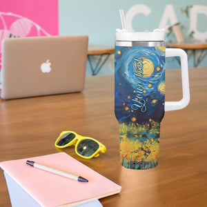 Colorful Deer Tumbler With Handle Personalized TS04 Print Your Wear