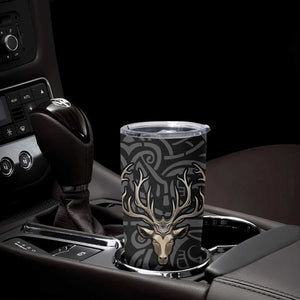 Viking Celtic Deer Metallic Style Tumbler Cup Personalized TS04 Print Your Wear