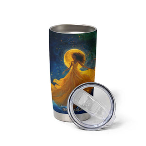 Black Woman Dancing In Starry Night Tumbler Cup TS04 Print Your Wear