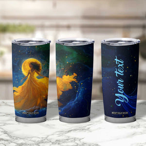 Black Woman Dancing In Starry Night Tumbler Cup TS04 Print Your Wear