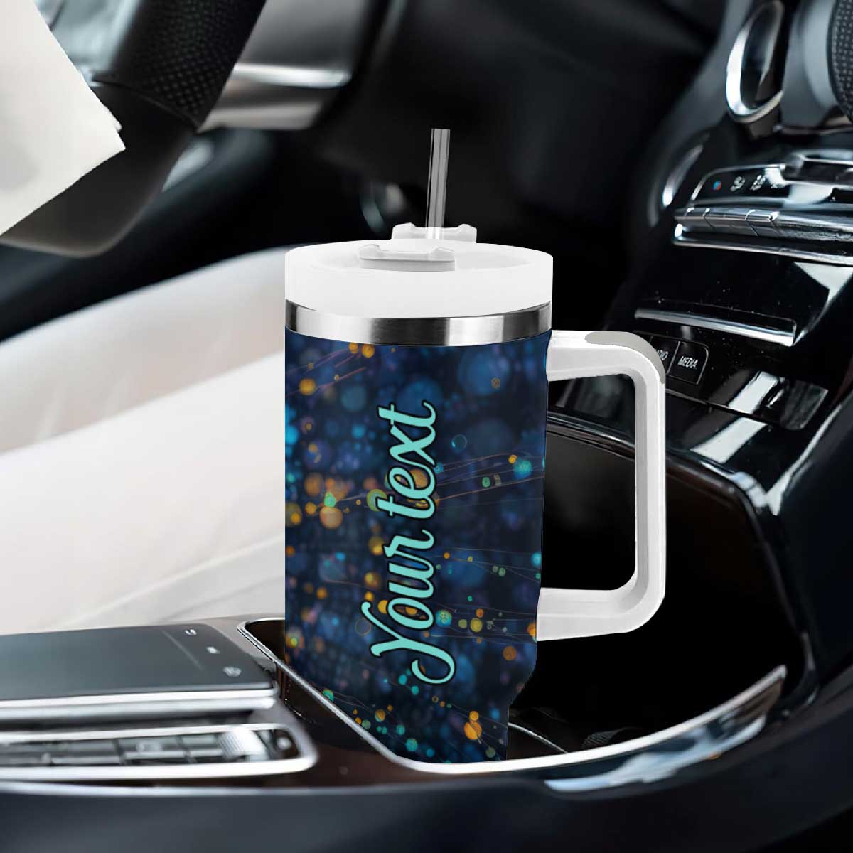Dragonfly Lover Tumbler With Handle Personalized TS04 Print Your Wear