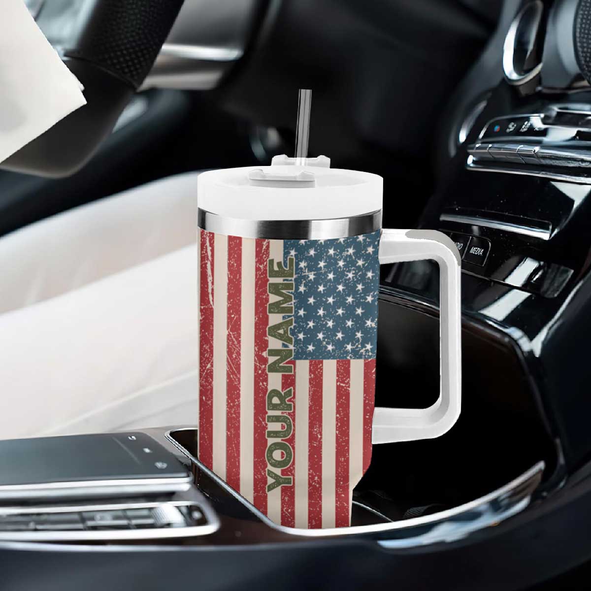 Veteran Army Boot Tumbler With Handle Personalized TS04 Print Your Wear