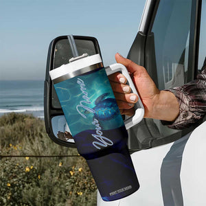 Sea Turtle Tumbler With Handle Personalized TS04 Print Your Wear