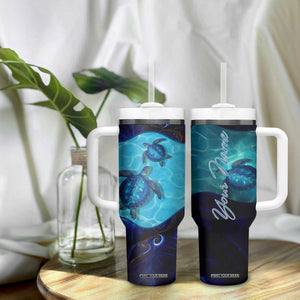 Sea Turtle Tumbler With Handle Personalized TS04 Print Your Wear