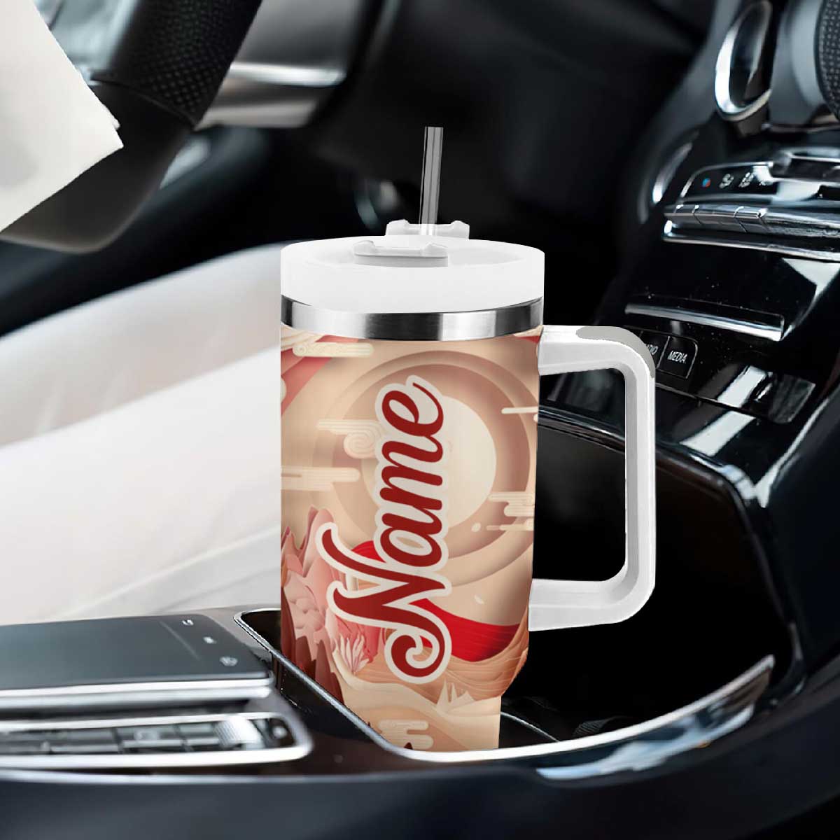 Dragon Quiling Paper Tumbler With Handle Personalized TS04 Print Your Wear