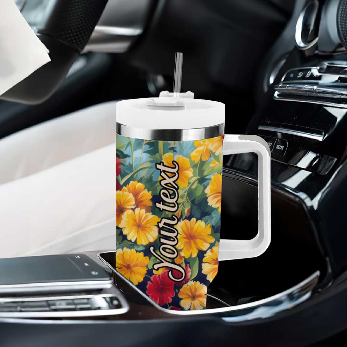 Retro Corgi Tumbler With Handle Personalized TS04 Print Your Wear