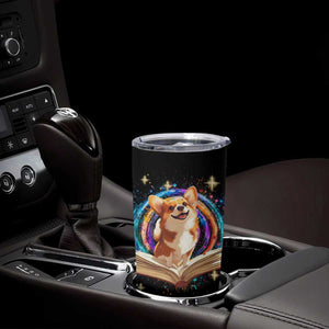 Cute Corgi Reading Books Tumbler Cup Personalized TS04 Print Your Wear