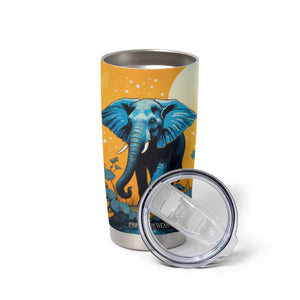 Retro Elephant Tumbler Cup Personalized TS04 Print Your Wear