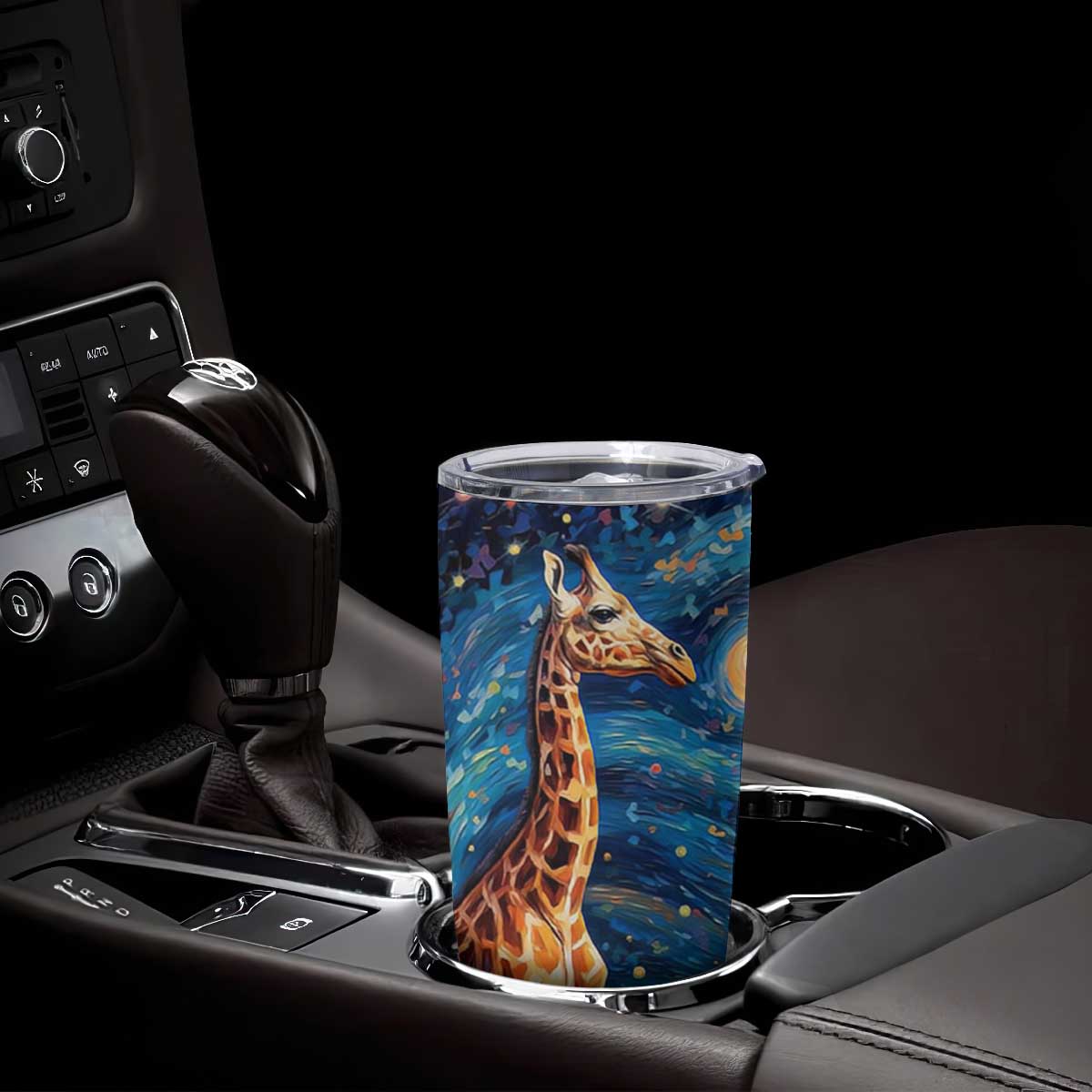 Giraffe Starry Night Tumbler Cup Personalized TS04 Print Your Wear