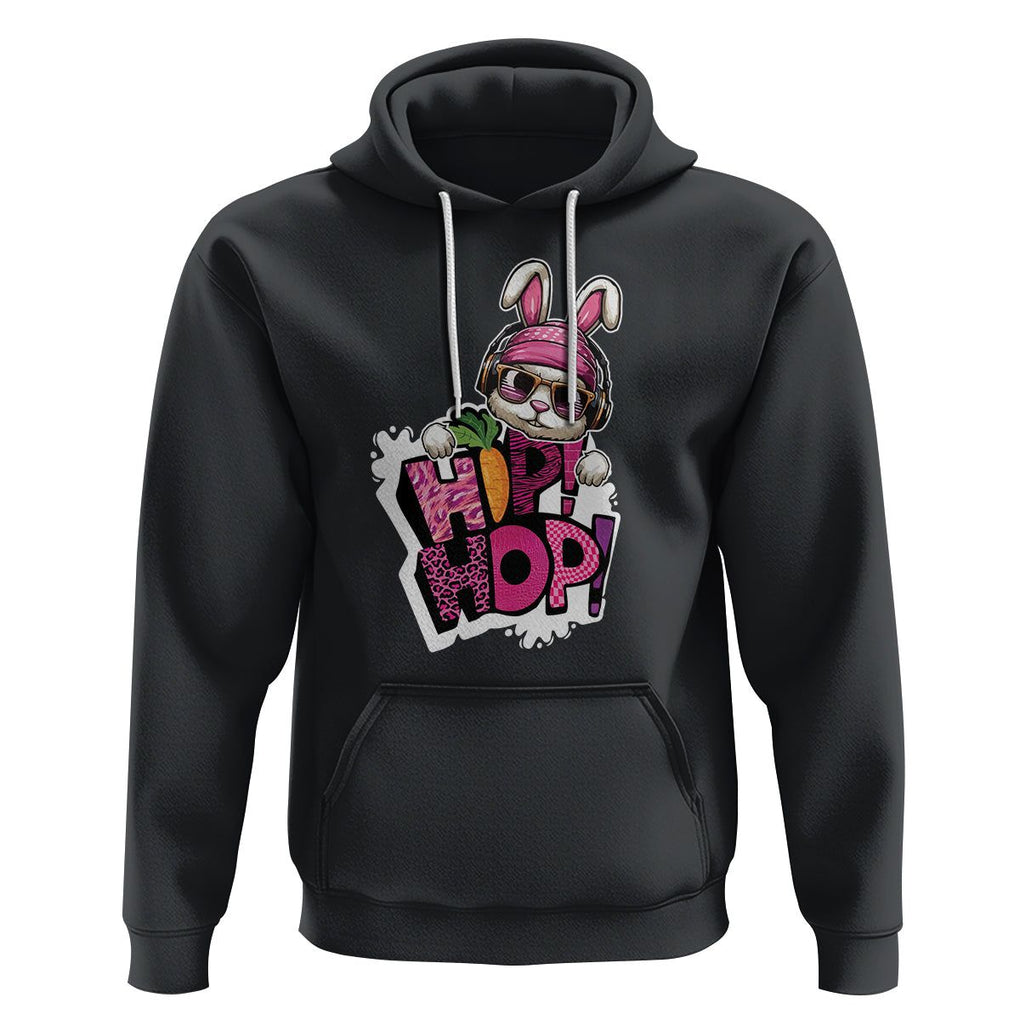 Easter Day Cool Hip Hop Bunny Hoodie TS09 Black Printyourwear