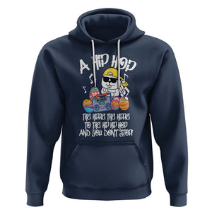 Easter Day Hoodie Cool Bunny The Hippie To The Hip Hop And You Don't Stop TS09 Navy Printyourwear