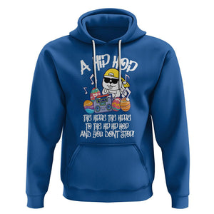 Easter Day Hoodie Cool Bunny The Hippie To The Hip Hop And You Don't Stop TS09 Royal Blue Printyourwear