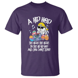 Easter Day T Shirt Cool Bunny The Hippie To The Hip Hop And You Don't Stop TS09 Purple Printyourwear