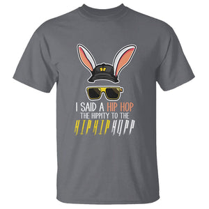 Easter Day T Shirt Bunny The Hippie To The Hip Hop TS09 Charcoal Printyourwear