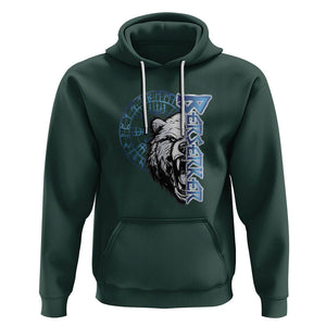 Viking Hoodie Berserk Bear Warrior Odin Norse Mythology TS09 Dark Forest Green Printyourwear