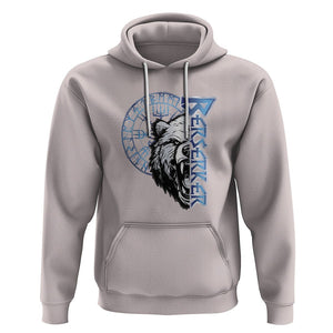 Viking Hoodie Berserk Bear Warrior Odin Norse Mythology TS09 Ice Gray Printyourwear